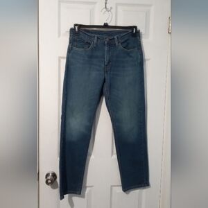 Classic Slim-Straight Jeans in Mid Blue